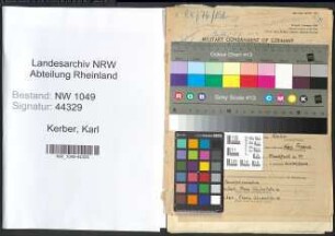 Entnazifizierung Karl Kerber , geb. 24.02.1899 (Lehrer)