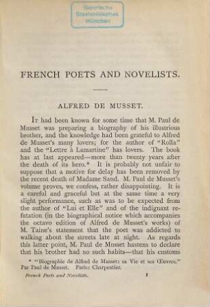 French poets and novelists