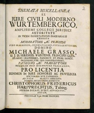 1-18, Themata Miscellanea Ex Jure Civili Moderno ...