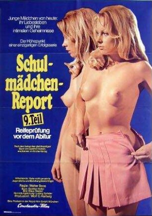Filmplakat von "Schulmädchen-Report 9. Teil: Reifeprüfung vor dem Abitur" (1975)