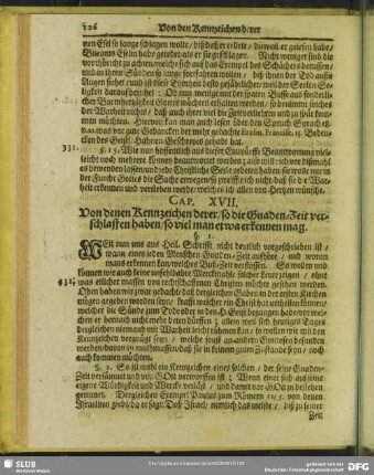 Cap. XVII. Von denen Kennzeichen derer, so die Gnaden-Zeit verschlaffen haben, so viel man etwa erkennen mag