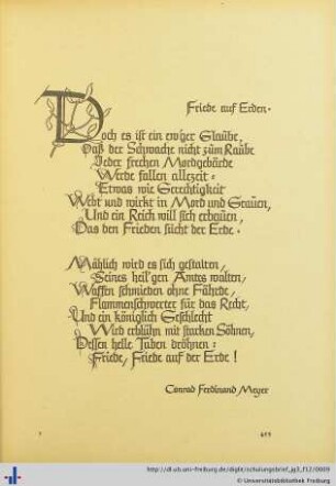 Friede auf Erden.