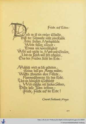 Friede auf Erden.
