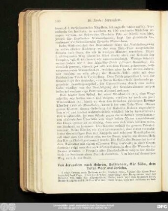 Von Jerusalem nach Hebron, Bethlehem, Mâr Sâba, dem Toten Meer und Jericho.