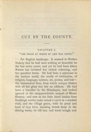 Cut by the county