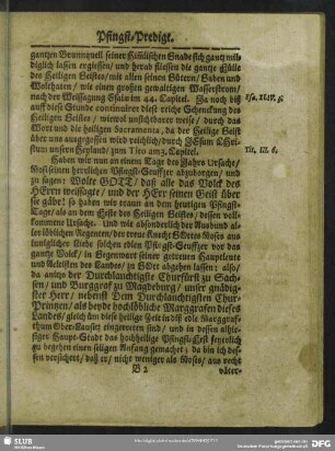 Predigt : Praeloquium. Text. Exordium. Tractatio. Beschluß