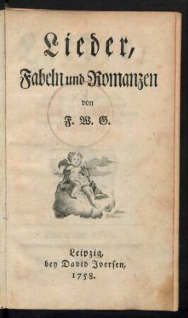 Lieder, Fabeln und Romanzen