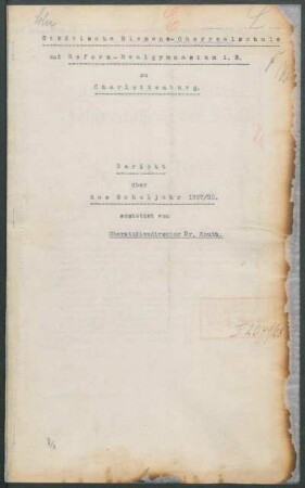 1927/28: Bericht über das Schuljahr ... - 1927/28