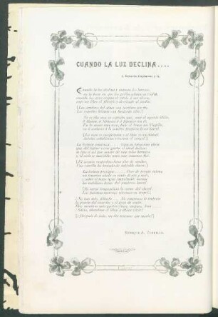 Cuando la luz declina...