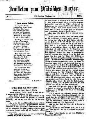 Pfälzischer Kurier. Feuilleton zum Pfälzischen Kurier. 1874 = Jg. 7