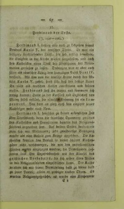 15. Ferdinand der Erste. (J. 1556 - 1564.)
