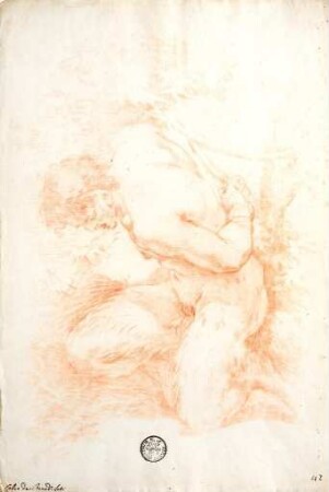 Kniender gefesselter Satyr
