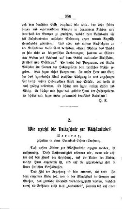 Wie erzieht die Volksschule zur Nächstenliebe?