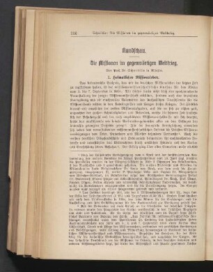 Die Missionen im gegenwärtigen Weltkrieg
