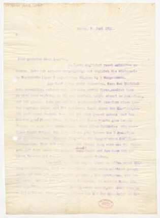 Brief an Erwin Lendvai : 03.06.1911