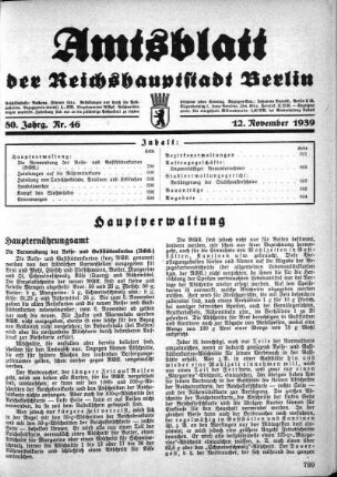 1939,46: Nr. 46, 12. November 1939