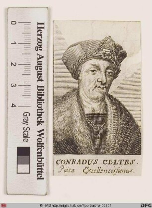 Bildnis Conrad Celtis (eig. Bickel od. Pickel, gen. Protucius)