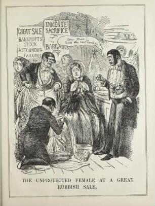 The unprotected female at a great rubbish sale