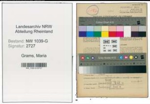 Entnazifizierung Maria Grams , geb. 05.12.1908 (Lohnbuchhalterin)