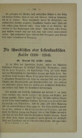 Die schwäbischen oder hohenstaufischen Kaiser (1138-1254)