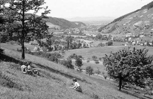 Oberglottertal: Blick ins Glottertal; Vordergrund Personen