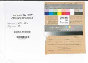 Entnazifizierung Richard Baeke , geb. 23.04.1889 (Kaufmann)