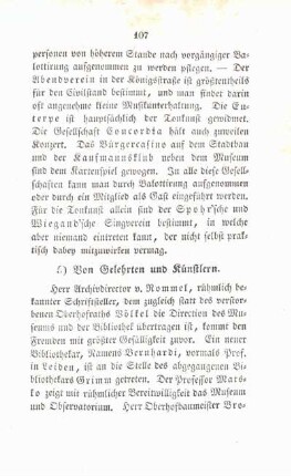 5) Von Gelehrten und Künstlern.