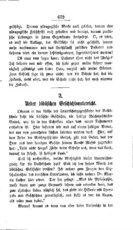 Ueber biblischen Geschichtsunterricht