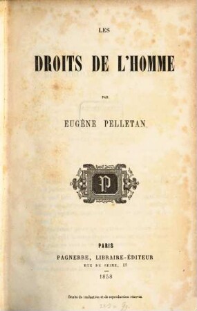 Les droits de l'homme