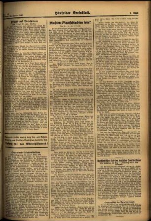 Dritte Ausgabe vom Freitag, den 25. Januar 1935.
