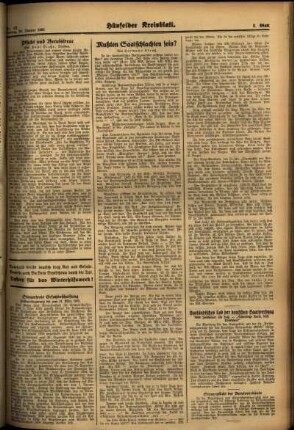 Dritte Ausgabe vom Freitag, den 25. Januar 1935.