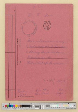 2. Sitzung des vorläufigen Ausschusses.- Allgemeines: Bd. 5