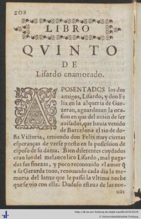 Libro Quinto