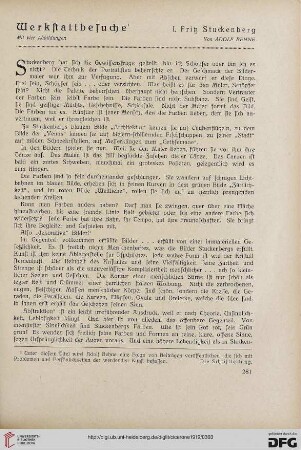 11.1919: Werkstattbesuche, 1, Fritz Stuckenberg