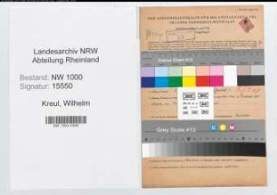 Entnazifizierung Wilhelm Kreul, geb. 25.11.1893 (Bauingenieur)