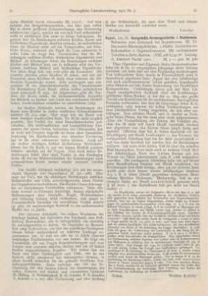 82 [Rezension] Appel, Heinrich, Kurzgefaßte Kirchengeschichte für Studierende. 3. Teil: Die neuere Kirchengeschichte. 1. Hälfte: Geschichte der Reformation und Gegenreformation