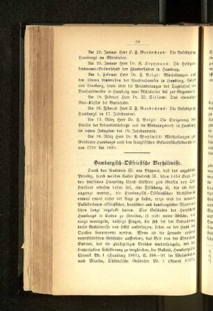 Hamburgisch-Ostfrisische Verhältnisse.