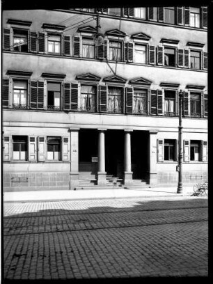 Stuttgart: Eisenbahnkrankenhaus (Friedrichstraße) oder Eisenbahndirektion (bis 1918)