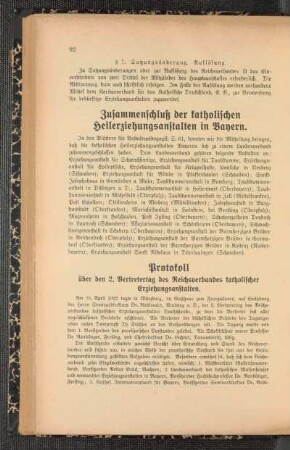 Zusammenschluß der katholischen Heilerziehungsanstalten in Bayern