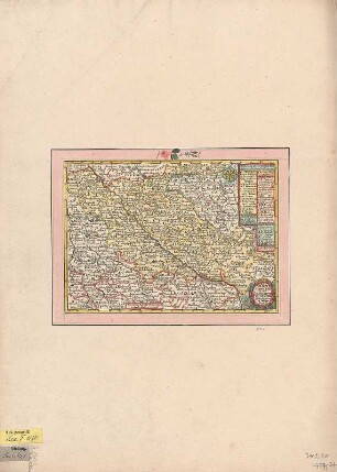 Karte vom Kreis Meißen, ca. 1:500 000, Kupferstich, vor 1745 : Der Meisnische Creys in dem Churfürstenthum Sachsen / verfertiget von Ioh. George Schreibern. - [Ca. 1:500 000]. - Leipzig , [vor 1745]. - 1 Kt. : Kupferst. ; 24 x 17 cm