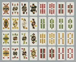 Kartenspiel zum Saarbrücker Bergmannskalender 1976: Bergmännische Trachten und Personen