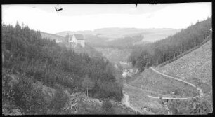 Scharfenstein. Blick zur Burg Scharfenstein