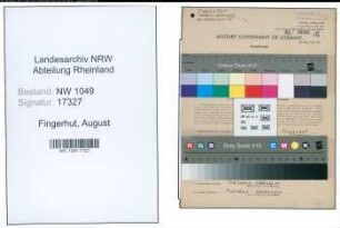 Entnazifizierung August Fingerhut , geb. 21.10.1885 (Bahnbeamter)