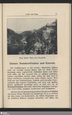 Unsere Sommerfrischen und Kurorte