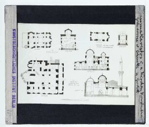 Istanbul, Pammakaristos-Kirche (Fethiye Camii),Istanbul, Hagia Thekla(?) (Atik-Mustafa-Pascha-Moschee),Istanbul, Myrelaion (Budrum-Moschee) (41.00861, 28.95556) : Grundrisse, Schnitte