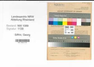 Entnazifizierung Georg Siffrin , geb. 27.10.1911 ()