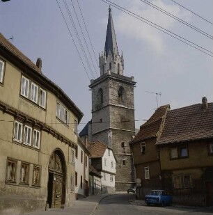 Bad Langensalza. Sankt Stephan.Turm von Nordwesten