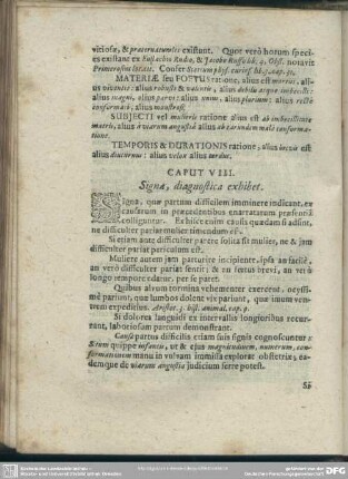 Caput VIII. Signa, diagnostica exhibet