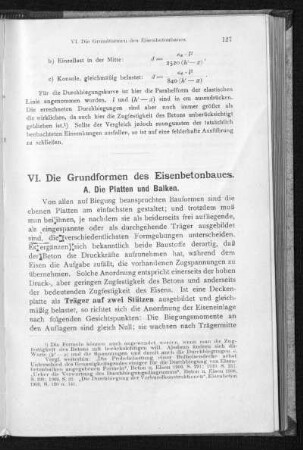 A. Die Platten und Balken.