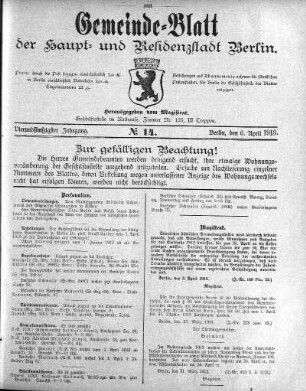 1913,14: No. 14, 6. April 1913